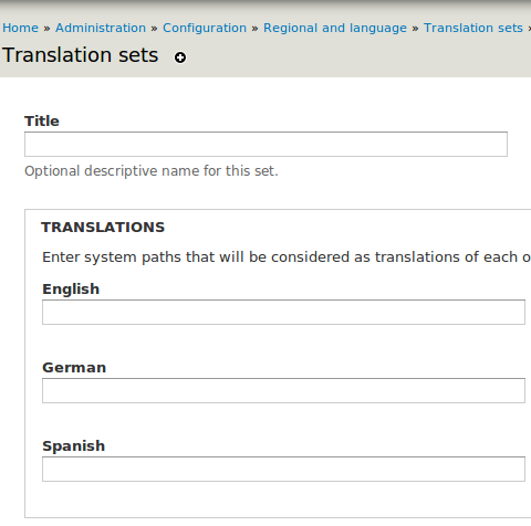 Drupal - Internationalization - Path translation