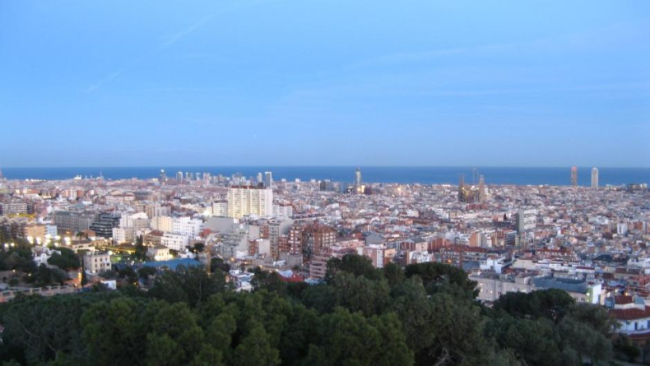 Foto de Barcelona vista desde el Parque Güell