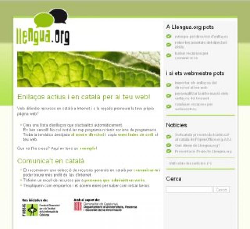 Llengua.org - Screenshot