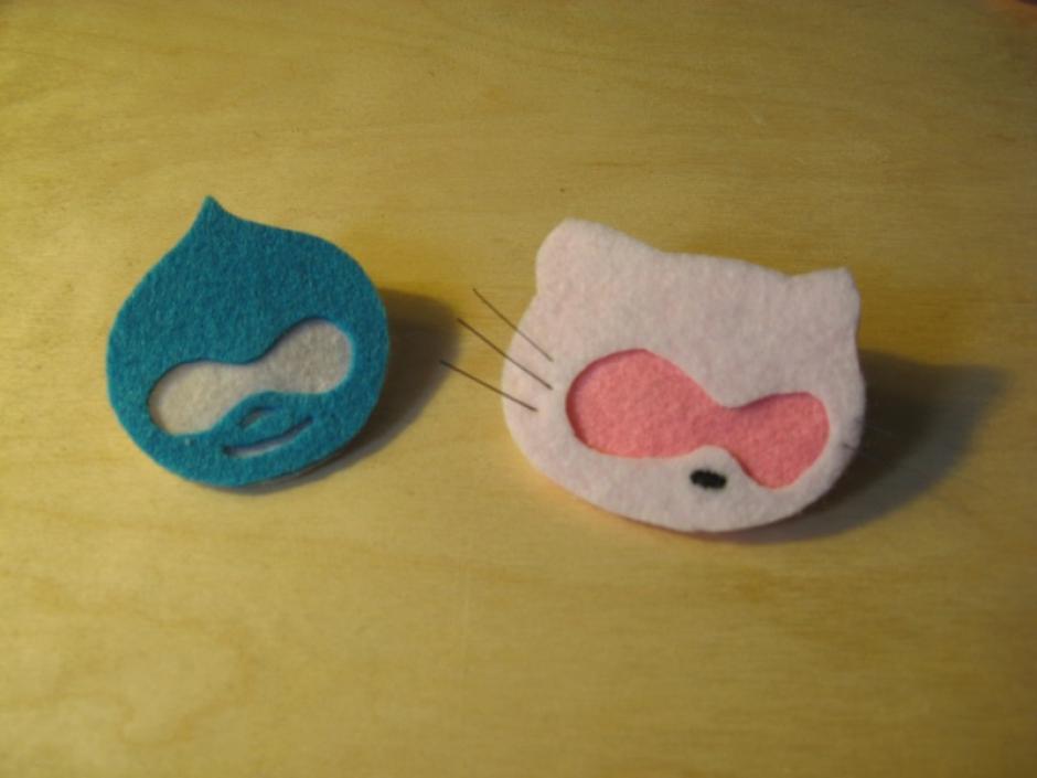 Picture of Hello Drupal! Hello Kitty! hand made in fabric.
